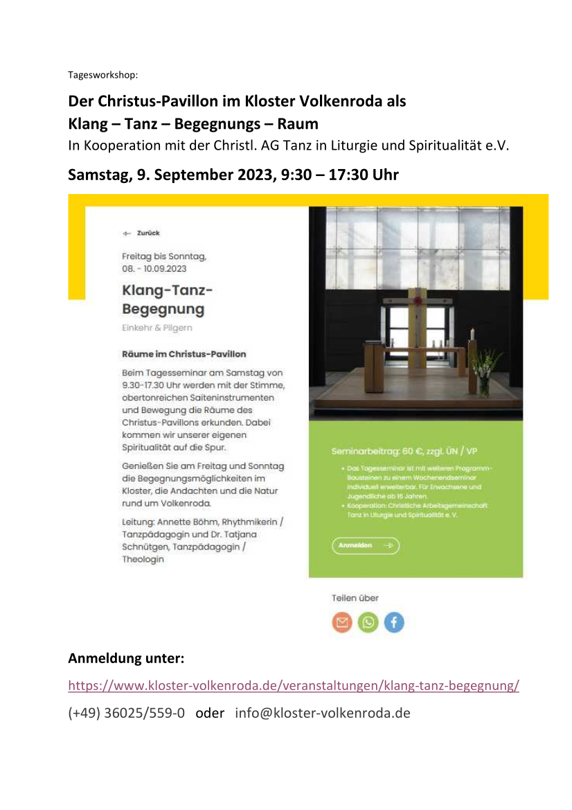 Tagesworkshop